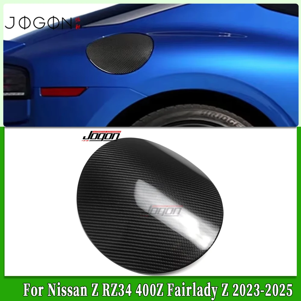 

For Nissan Z RZ34 400Z Fairlady Z 2023-2025 Dry Carbon Fiber Exterior Car Oil Fuel Tank Gas Cap Outlet Cover Trim Accessories