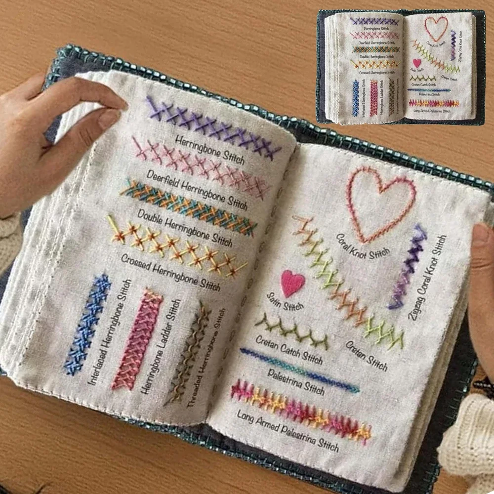 

DIY Stitch Book for Beginners and Enthusiast, Embroidery Stitch Book, Embroidery Sewing Book, Sewing Books for Beginners Adult