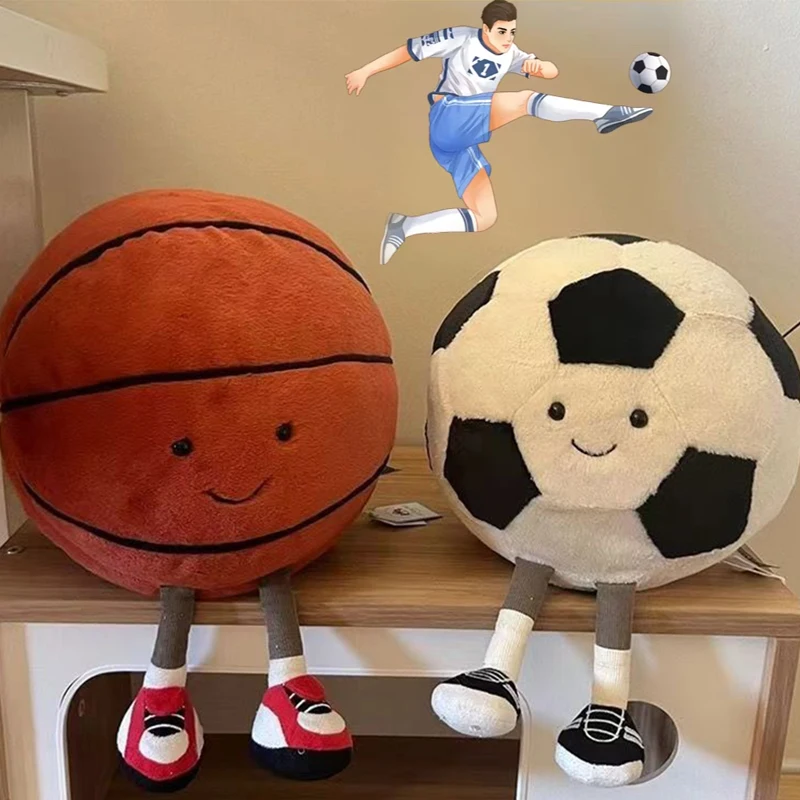 Football Plush Doll Funny Cute Plush Doll Toys Plush toy sports pillow Cushion Children's Gift Football Cup Doll Sports Ball Toy