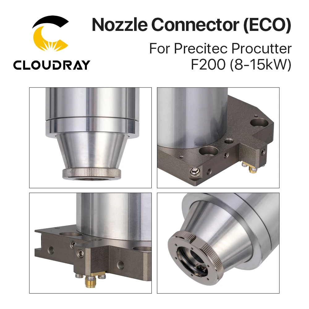 Suporte cerâmico da parte 8-15kw da cabeça do laser do conector do bocal do oem de cloudray para a cabeça do laser de precitec proutter eco f200