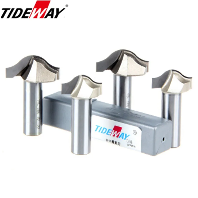 Tideway Professional Grade Woodworking Cutters CNC Tool Clearing Bit Round Bottom Line Type Trim Milling Cutter For Wood