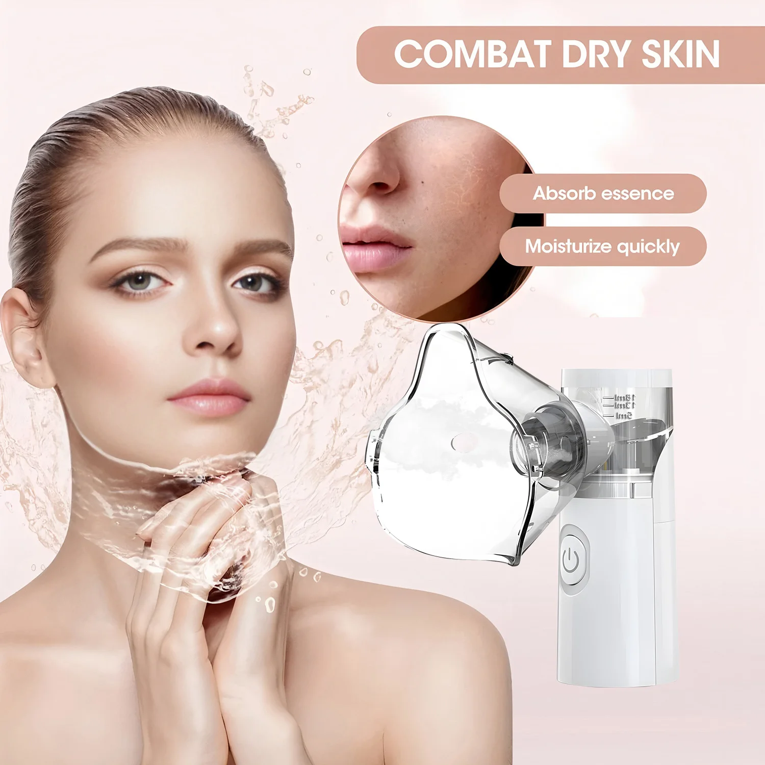 Mini Home Mist Facial Sprayer Humidifier Nebulizer Face Steamer Moisturizing Beauty Instruments Face Skin Care Tools