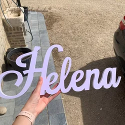Customized personalized name suitable for kindergarten wooden letters name tags boys and girls kindergarten