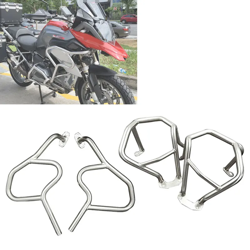 RTS For  R1200GS LC R1200 GS R 1200GS 2013-16 Motorcycle Upper&Lower Engine Guard Freeway Crash Bar Fuel Tank Protector