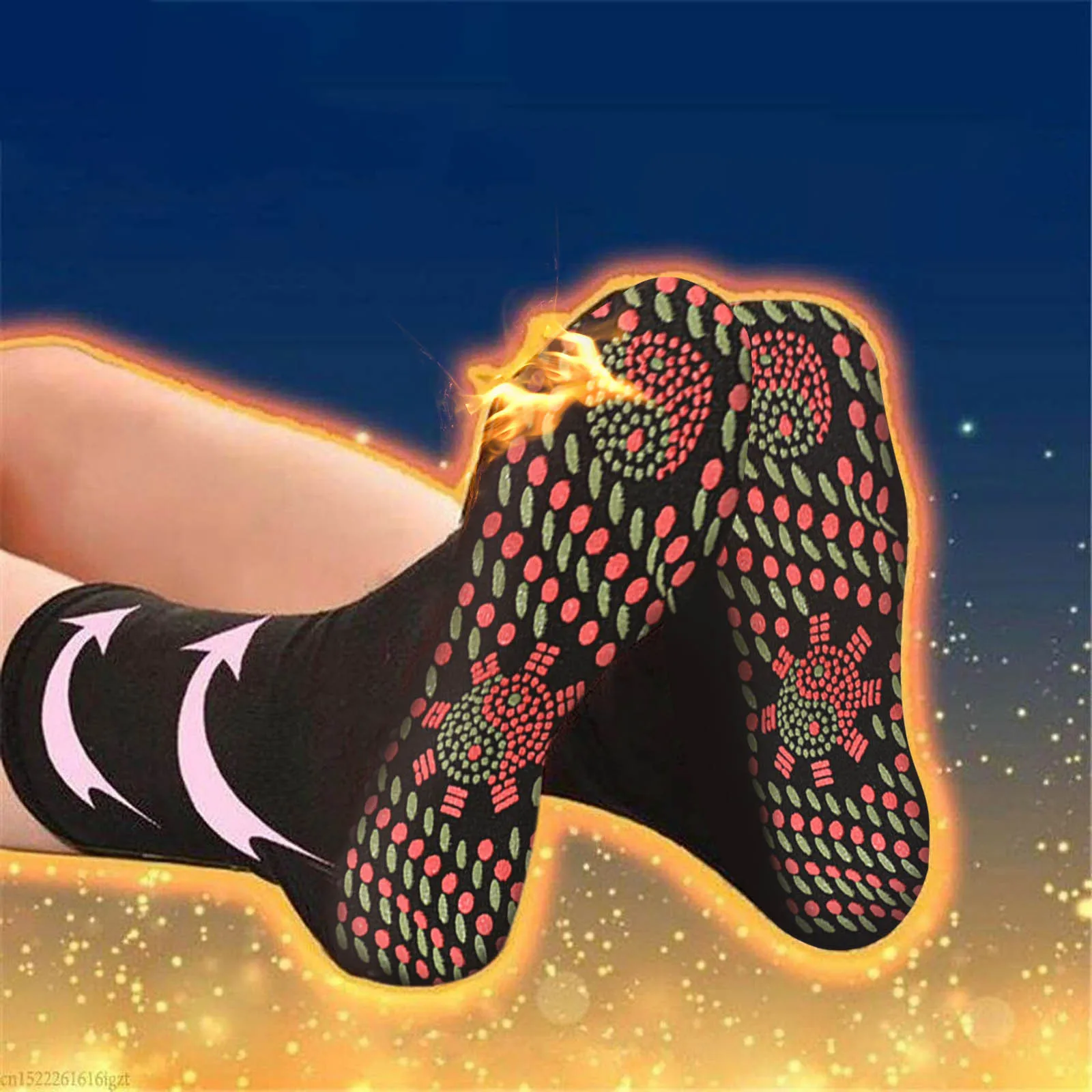 Winter Tourmaline Health Socks Self Heating Magnetic Shaping Socks Slimming Heated Warm Foot Massage Socks for Women and Men