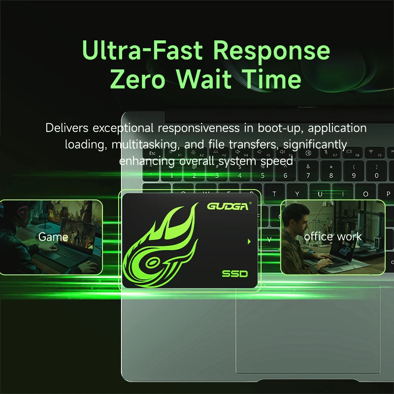 GUDGA 2,5 polegadas SATAIII SSD 128GB/256GB/1TB/2TB/4TB Disco rígido interno para Acer Laptop Desktop Disco Duro