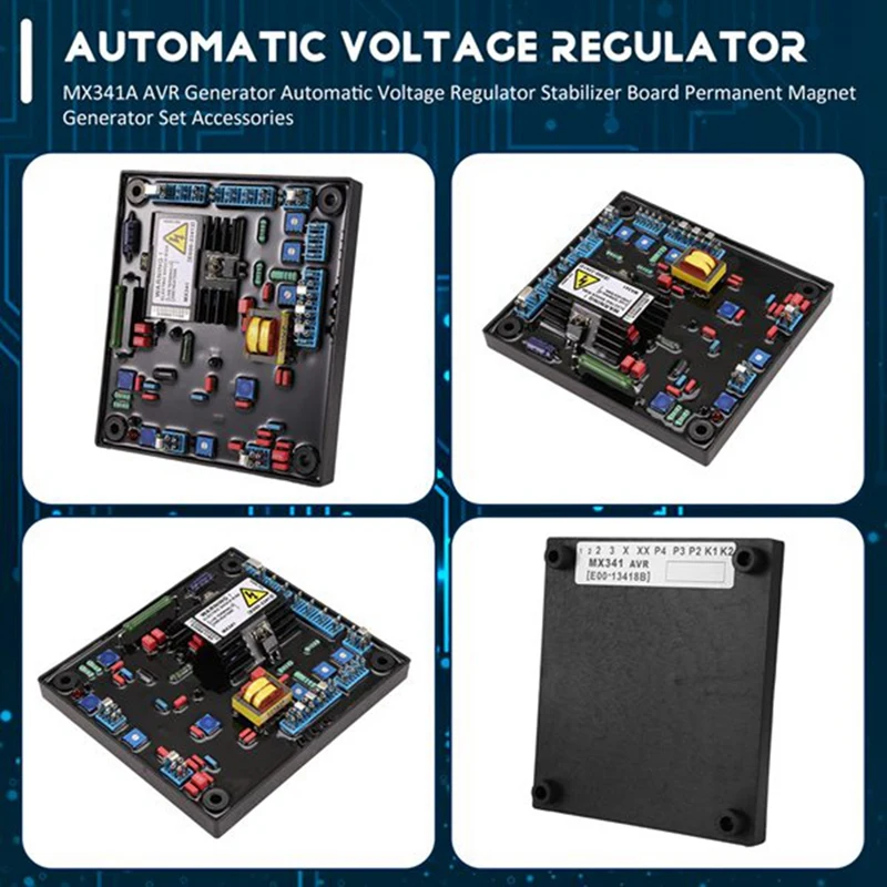 MX341A AVR Generator Automatic Voltage Regulator Stabilizer Control Module Permanent Generator Component