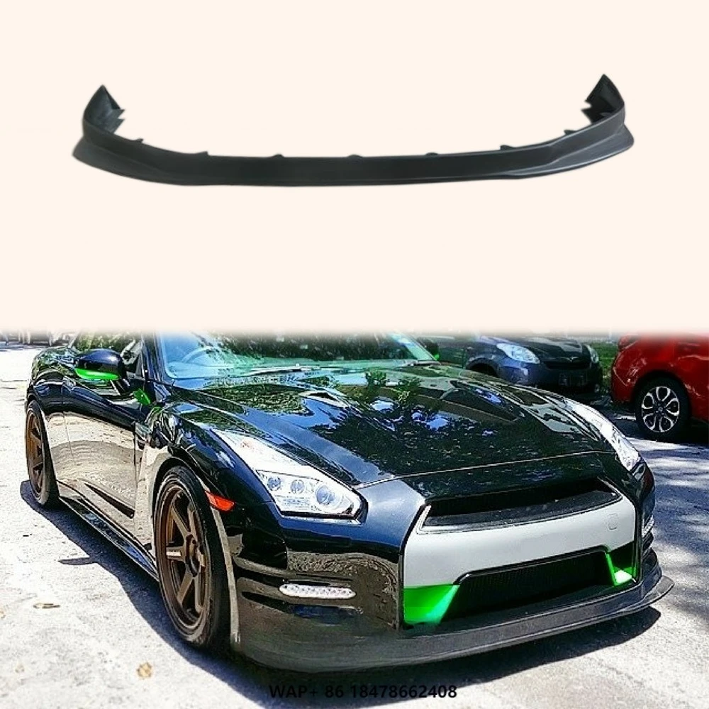 

For Nissan GTR R35 08-11 KAN Style Carbon Fiber Front Bumper Bottom Lip Splitter