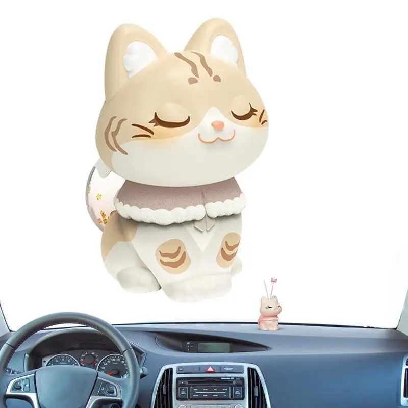 

30ml Cat Car Air Freshener Resin Art Perfume Clip Cute Auto Air Conditioner Outlet Vent Interior Accessories for cars truck