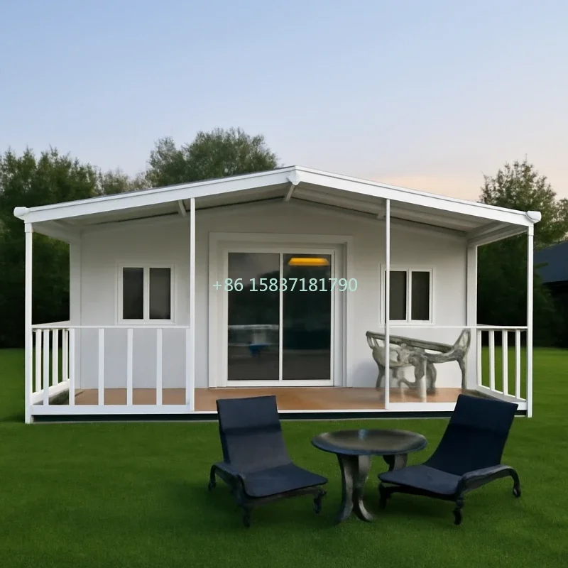 Double Wing Container House Customized Prefab Tiny Home Expandable Container House Mobile Home Container House Garden SunRoom