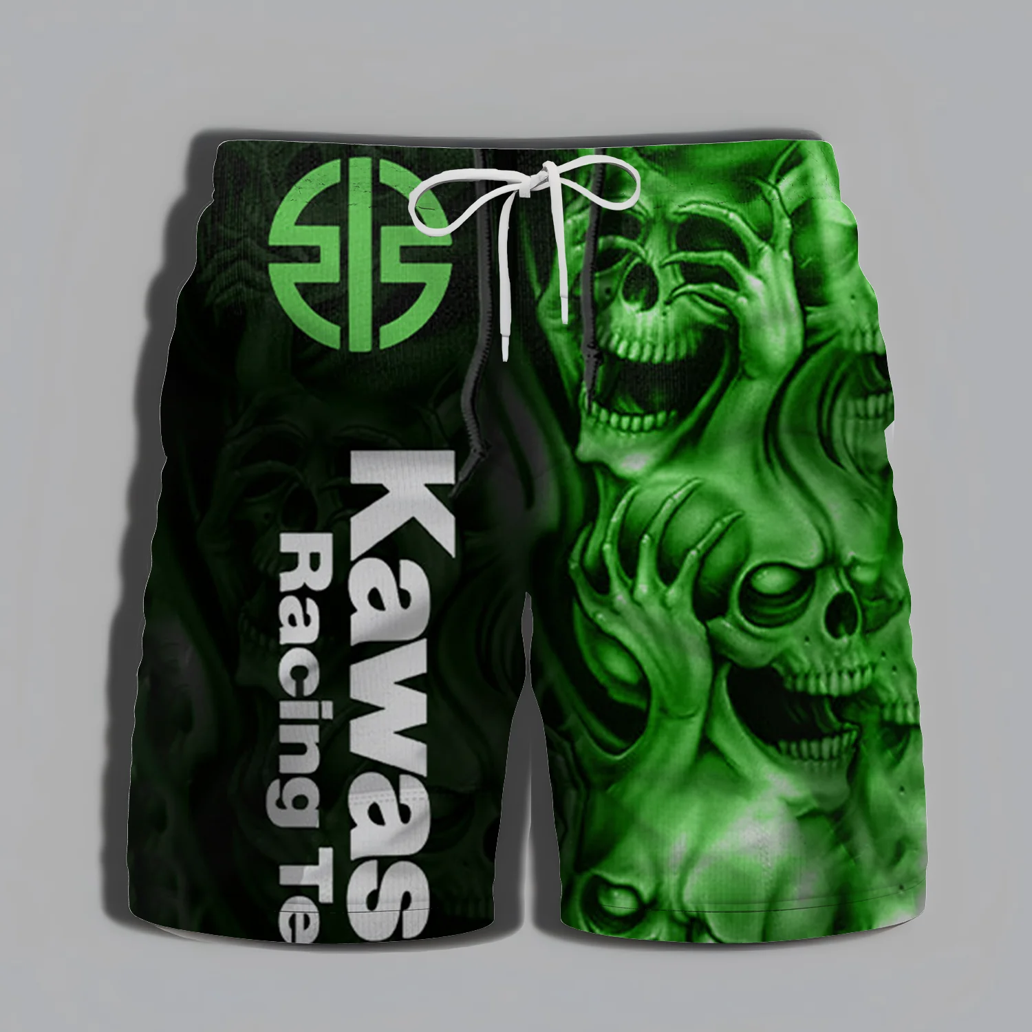 

Kawasaki Adventure Men's Shorts, Swimming Men's High-quality Men's Motorcycle Men's Shorts, Street Gym Sportswear, Summer Beach