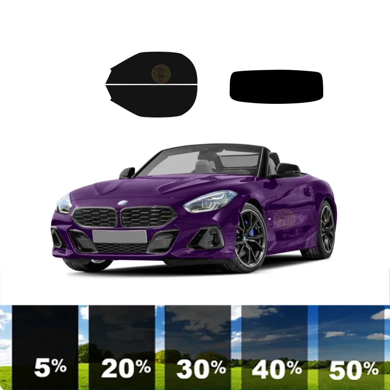 precut Removable Window Tint Film For Car 100% UVR 5%-35%VLT Heat Insulation Carbon ﻿For BMW Z4 2 DR CONVERTIBLE 2019-2023