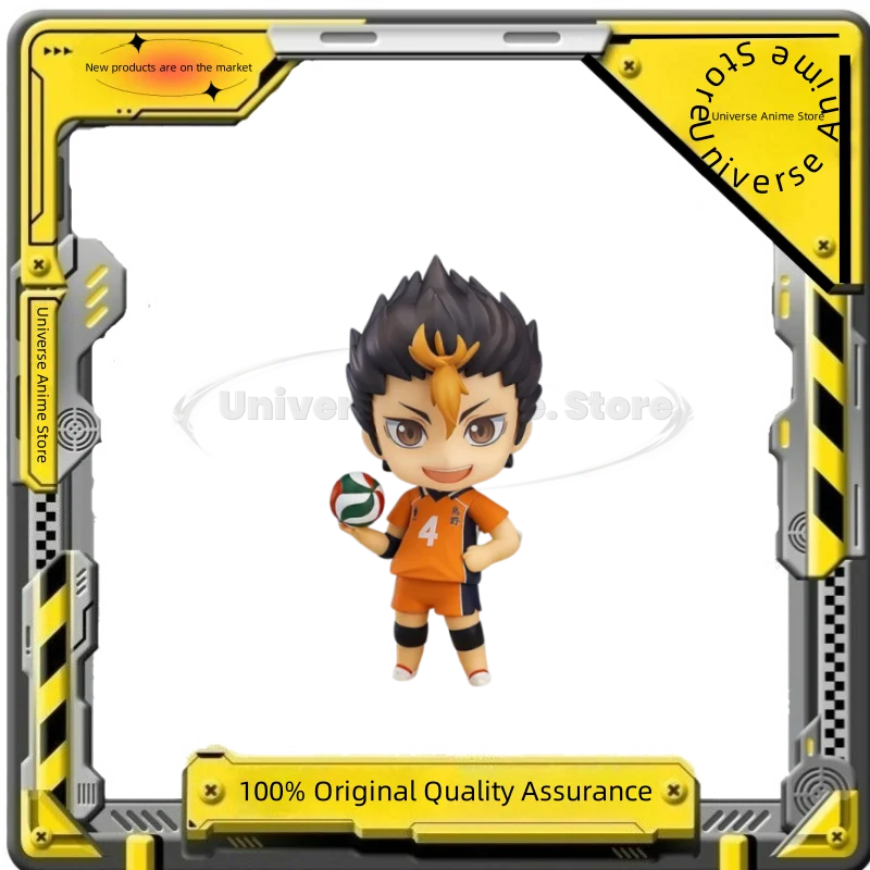 

In Stock Original GSC Orange Rouge Nendoroid #592 Volleyball Boy Yu Nishinoya Anime Figure Ornament Collection Model Toy