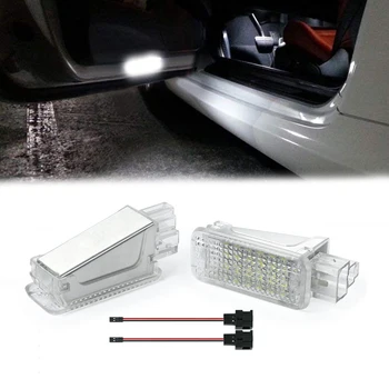 VW Passat B5 B6 Rabbit R32 Golf Jetta Tiguan Touareg Transporter 용 도어 발 조명 아래 오류 없음 SMD LED 예의 글러브 박스 