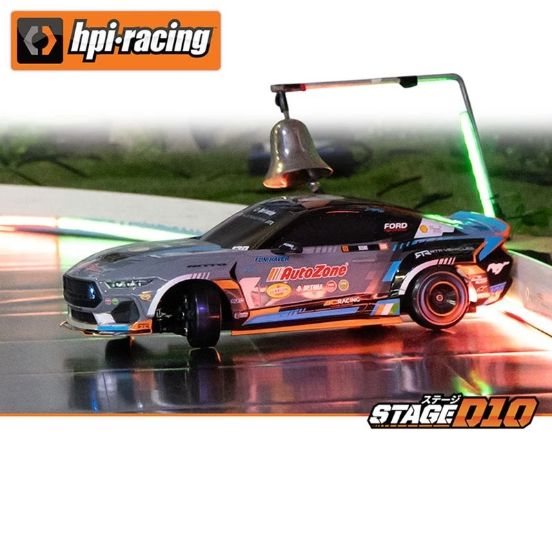 HPI Stage D10 1/10 Simulation Mustang JD Remote Control Electric Drift Car Racing Brushless Electric Toy Racing Car