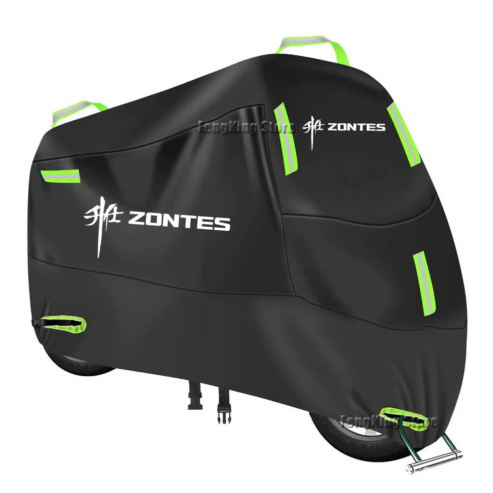 

Motorcycle Cover Waterproof Outdoor Motorbike Rain Dustproof Snow Sun UV Protector For ZONTES 368D 703F 150D 150M 350D 350T