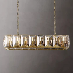 Classic American LED Gold Silver Black Crystal Chandelier Lustre Hanging Lamps Suspension Luminaire Lampen For Dinning Room
