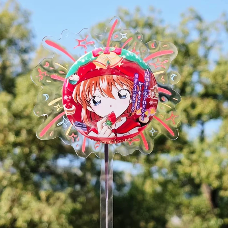 Cute Creative Acrylic Badge Display Stick Anime Ita Bag Pin Holder with Magnetic Stand Grip Wand for Pins Cosplay Otaku Gift New