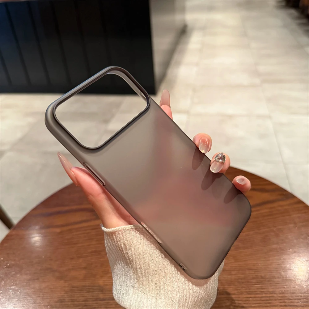 Ultradünne Transparente HD-Hartschalenhülle für iPhone 18 17 Pro Max Air 16 15 14 13 12 Plus Schlanke Einfache Klare Matte Frosted Hülle