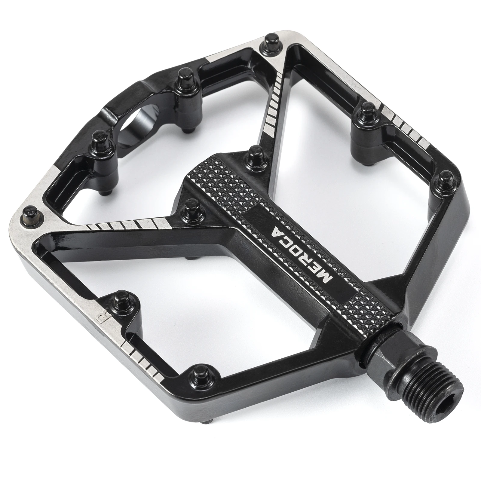 MEROCA Fahrradpedale 2 DU Fahrradpedale mit abgedichtetem Lager für Mountainbike, Rennrad, breite Plattform, Legierung, MTB-Pedale