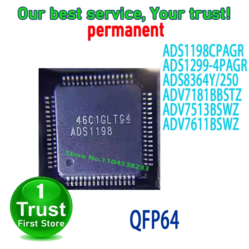 ADS1198CPAGR ADS1198 ADS1299-4PAGR ADS8364Y/250 ADS8364Y ADV7181BBSTZ ADV7181 ADV7513BSWZ ADV7513 ADV7611BSWZ ADV7611