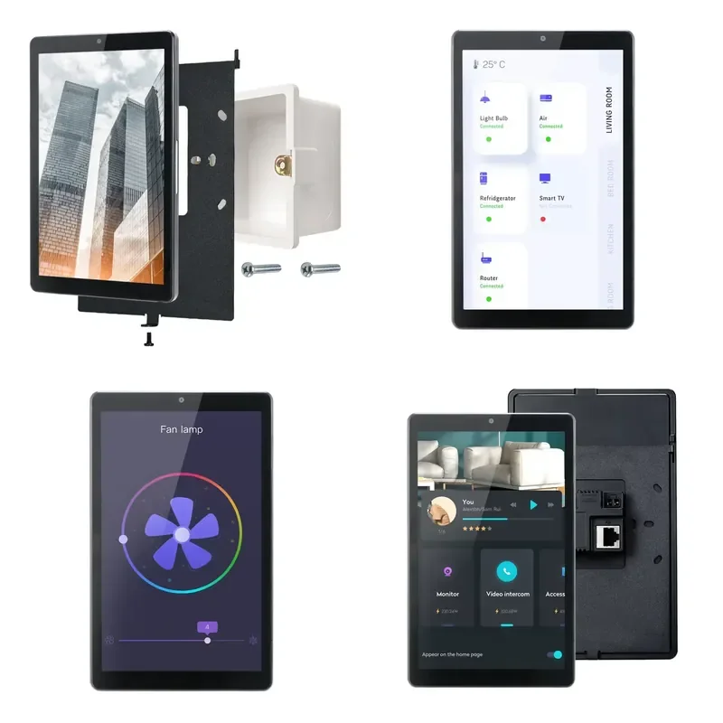 July Hot Smart Hotel Automation 8-Inch Android 11 Quad Core 2GB RAM In-Wall Tablet PC