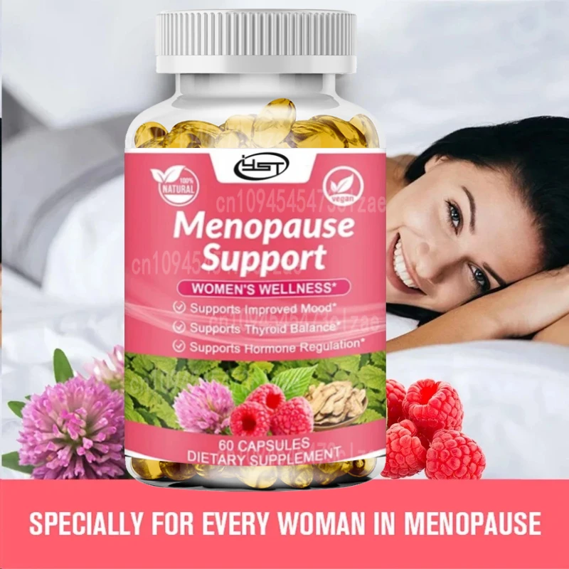 Menopause Support Supplements for Women Can Relieve Hot Flashes, Night Sweats, Mood Swings, Low Energy and More.