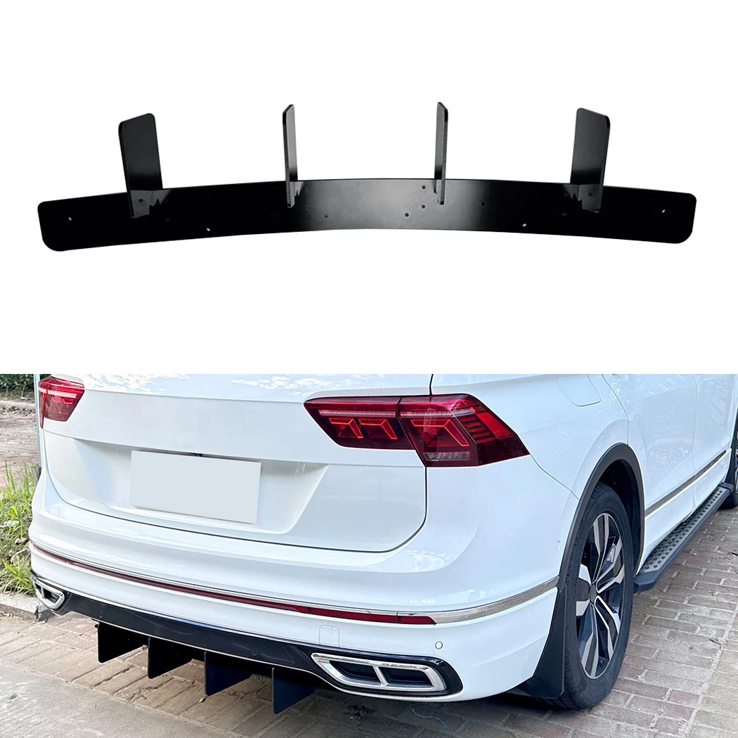 

Car Rear Bumper Diffuser Lip Rear Side Splitters Spoiler Lip For Volkswagen Tiguan Rline MK2.5 2021-2023 Body Kits Tuning