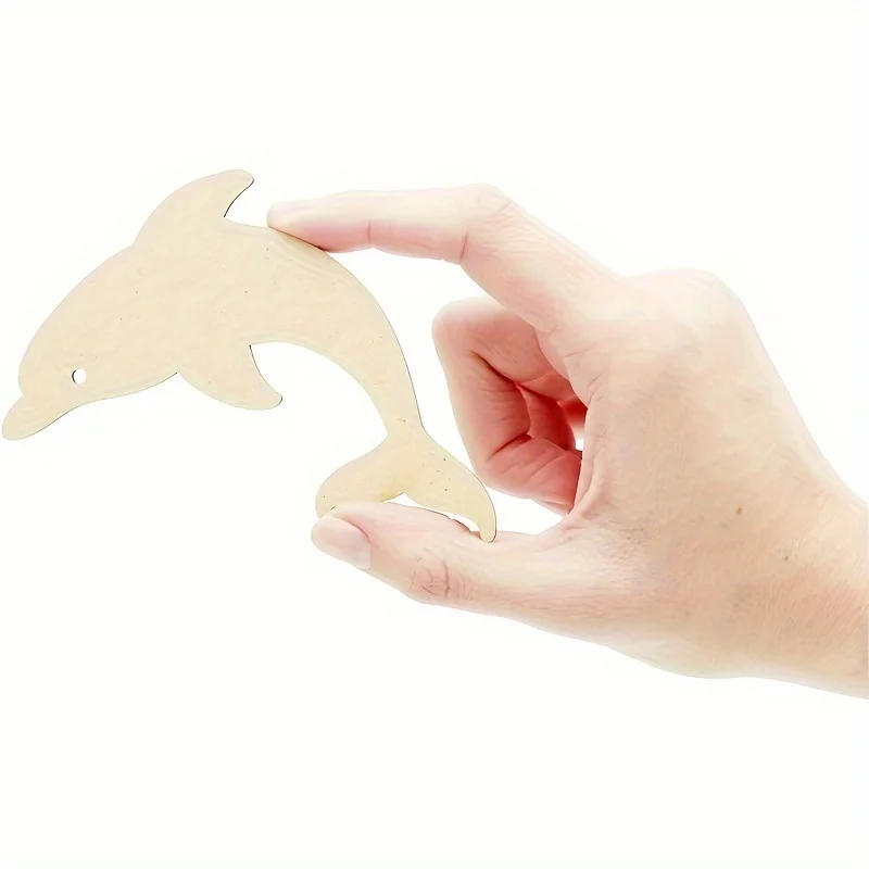 24 Pack Wood Ocean Sea Animal Cutouts DIY Sea Animal Craft Gift Tags  Hanging Ornaments for Home Party Restaurant Decoration