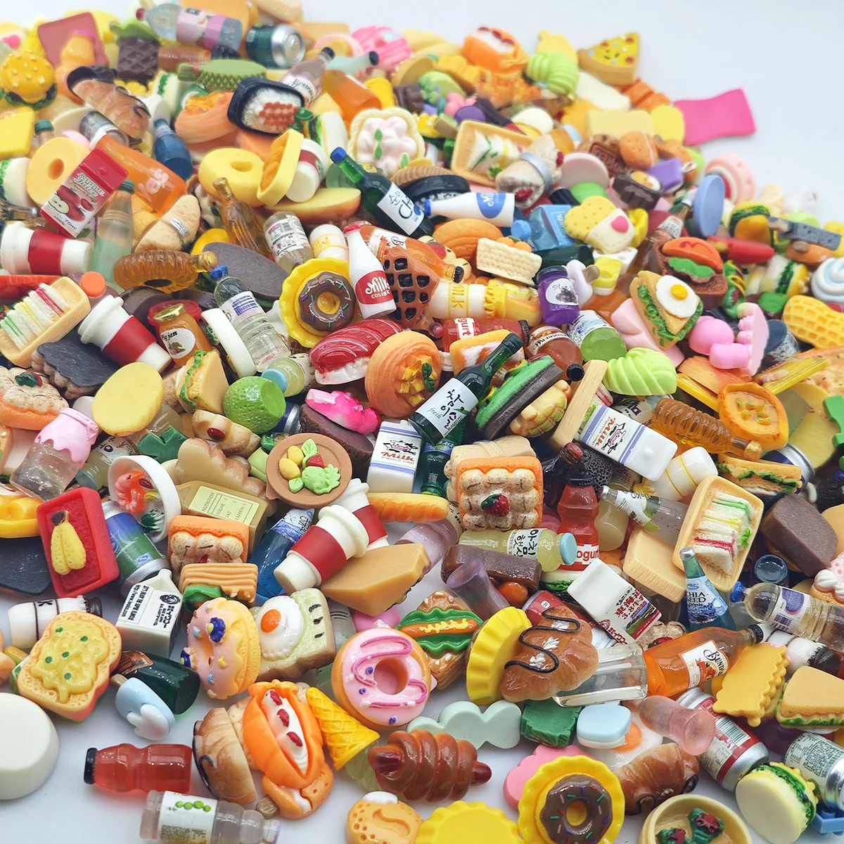 ألعاب طعام صغيرة ألعاب زجاجات الشرب نمط مختلط دمى طعام الراتنج المطبخ التظاهر اللعب دمى طعام صغيرة لتقوم بها بنفسك اكسسوارات للأطفال