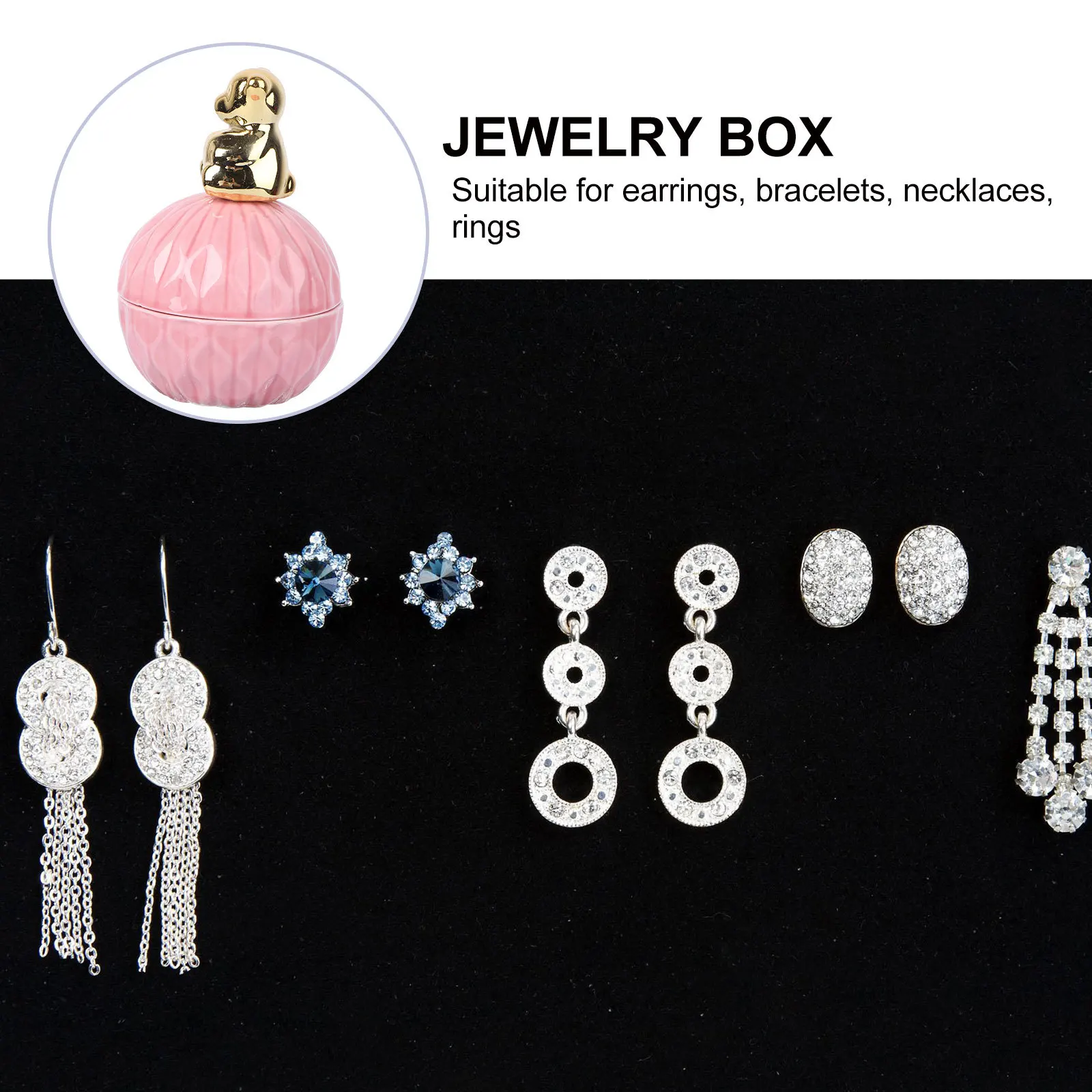 

Керамическая шкатулка для украшений, очаровательный розовый контейнер для конфет, емкость для хранения закусок, декор для вечеринок, подставка для подарков, украшение для рабочего стола