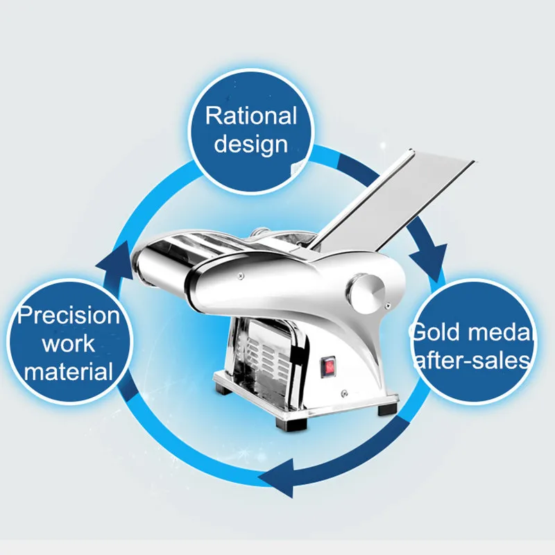 Elektryczne ciasto na cztery noże prasa ze stali nierdzewnej małe kluski z maszyna do makaronu gospodarstwa domowego maszyna do owijania domu w