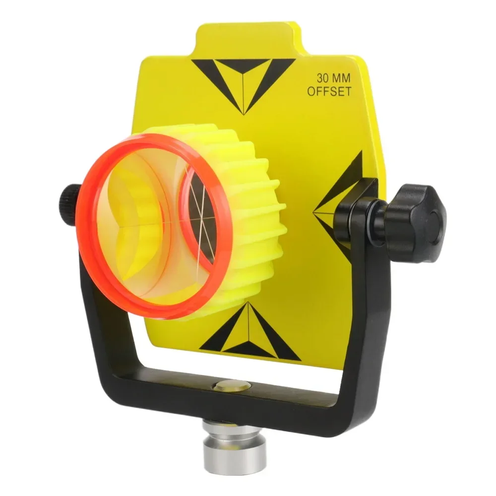 0/-30mm Offset Yellow Target Board Sokki Style Prism Assembly Z14SK-YY For Target Surveying