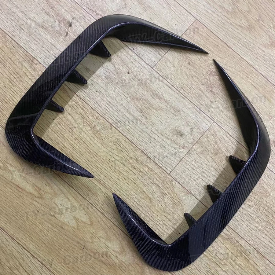 ل BMW 4 سلسلة G22 G23 425i 430i M440i M الرياضة ألياف الكربون المصد الخلفي الفاصل غطاء فتحة التهوية المفسد Canard ملصق 2021 +