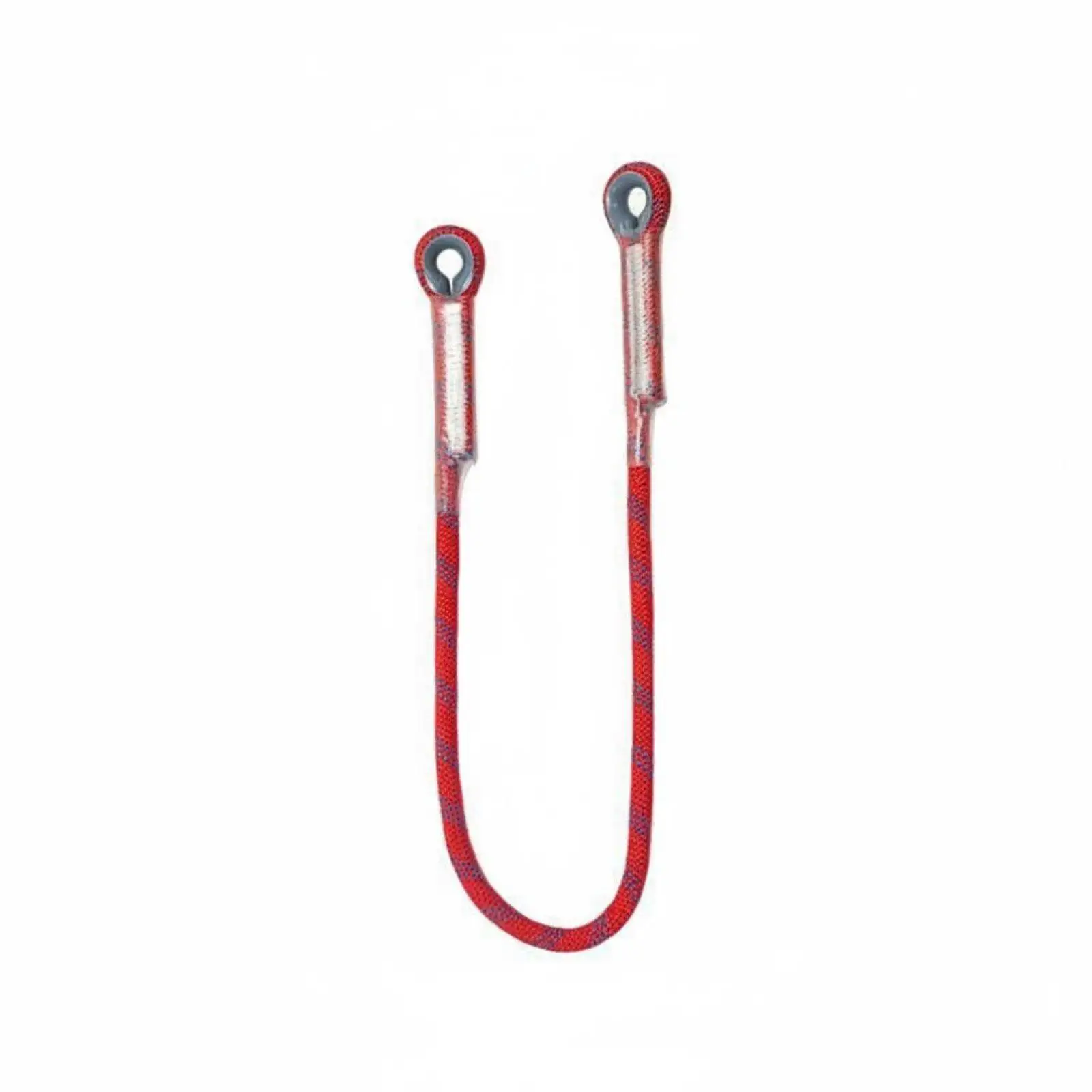 Nylon 66 Climbing Rope Lanyard for Rock Climbing and Rappelling with Durable Heat Shrink Tubing Protection