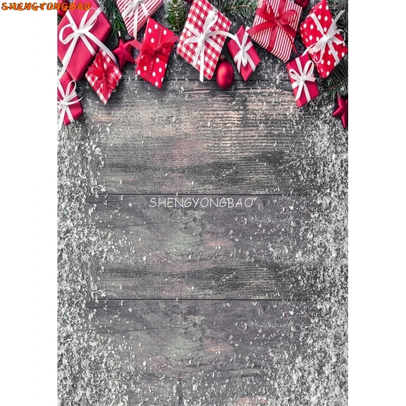 SHENGYONGBAO Art Fabric Christmas Theme Photography Background Children Portrait Backdrops For Photo Studio Props  CXZM-39