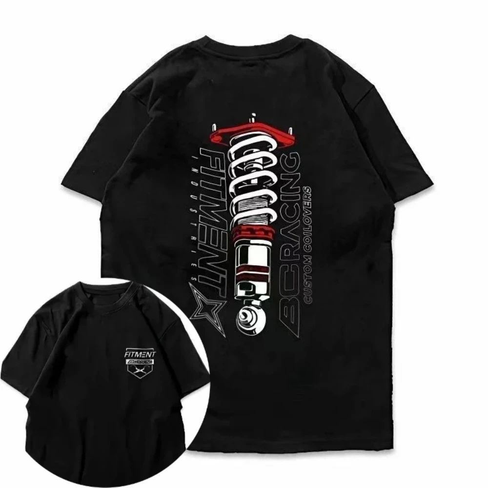 New 2026 Car Modification Shock Absorber Graphic Printed Cotton Kids Adults Unisex Short Sleeve T-Shirt Racing Casual Tops