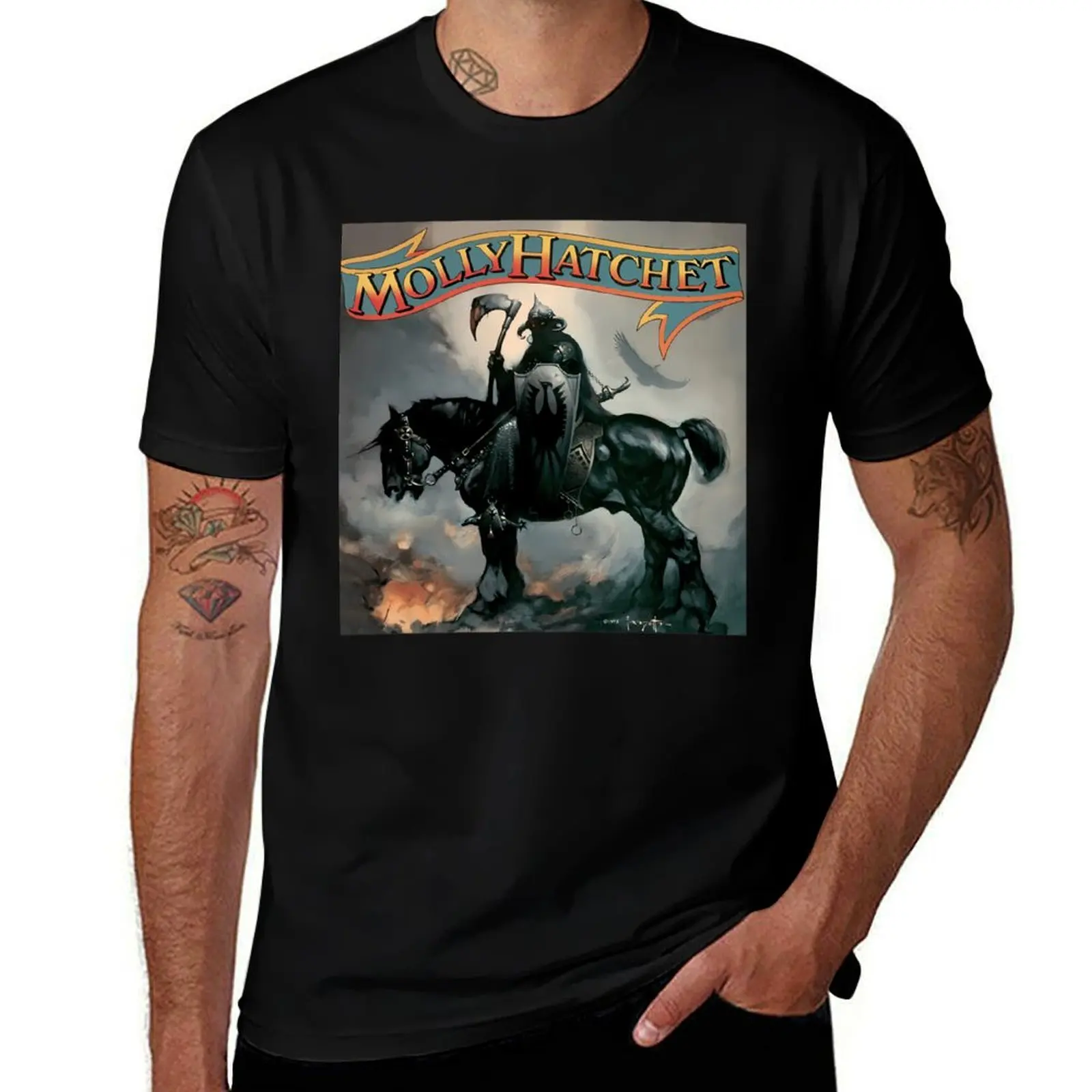 Band Music Molly Hatchet Classic T-Shirt man t shirts cotton T-Shirt