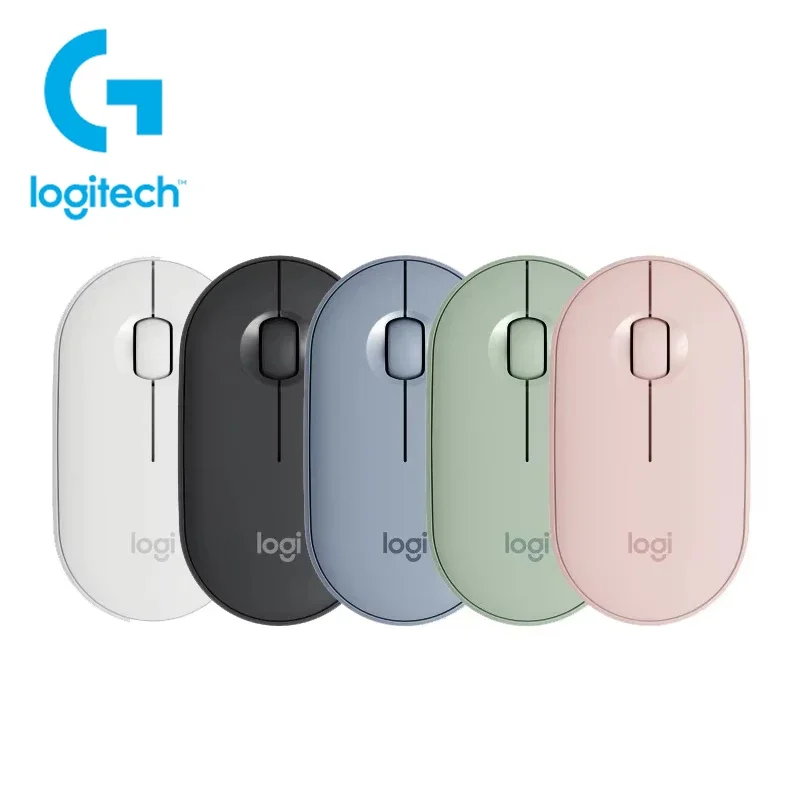 LogitechGPebble M350Wireless Bluetooth Office Silent Mouse Female Mouse Portable Mouse Computer Laptop Tablet Pebble Shape