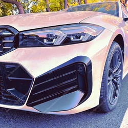 Car Splitter For BMW G20 G21 Front Bumper FogLight Cover Trim Aero Flicks 330i 330d M340i M Sport 2022-2024 LCI Bodykits Tuning
