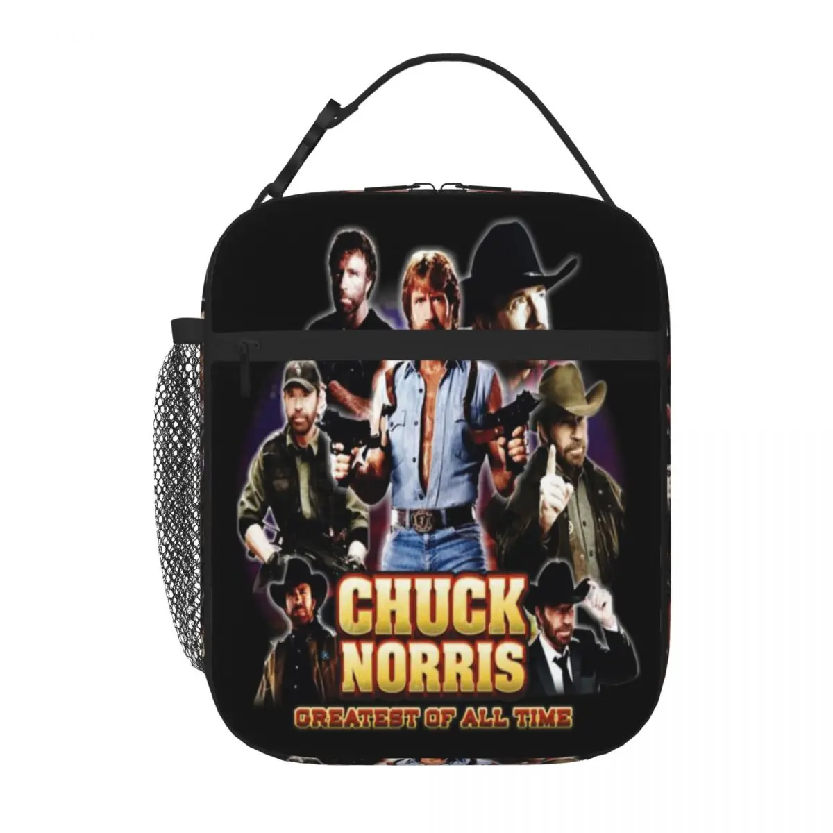 Bestselling Chuck Norris GOAT Minimalist Carry Lunch Bag Fitness Snack Small Lunch Bag