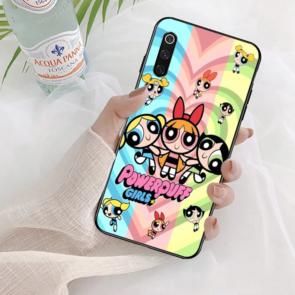 Cute-P-Powerpuffes-G-Girls Phone Case For Xiaomi Mi 5X 8 9 10 11 12 lite pro 10T PocoX3pro PocoM3 Note 10 pro lite