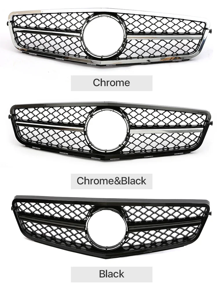 For Mercedes Benz C Class W204 Auto Grill Panamericana GT Diamond AMG Grille C180 C200 C300 C350 2008 2009 2010 2011 2012 2013