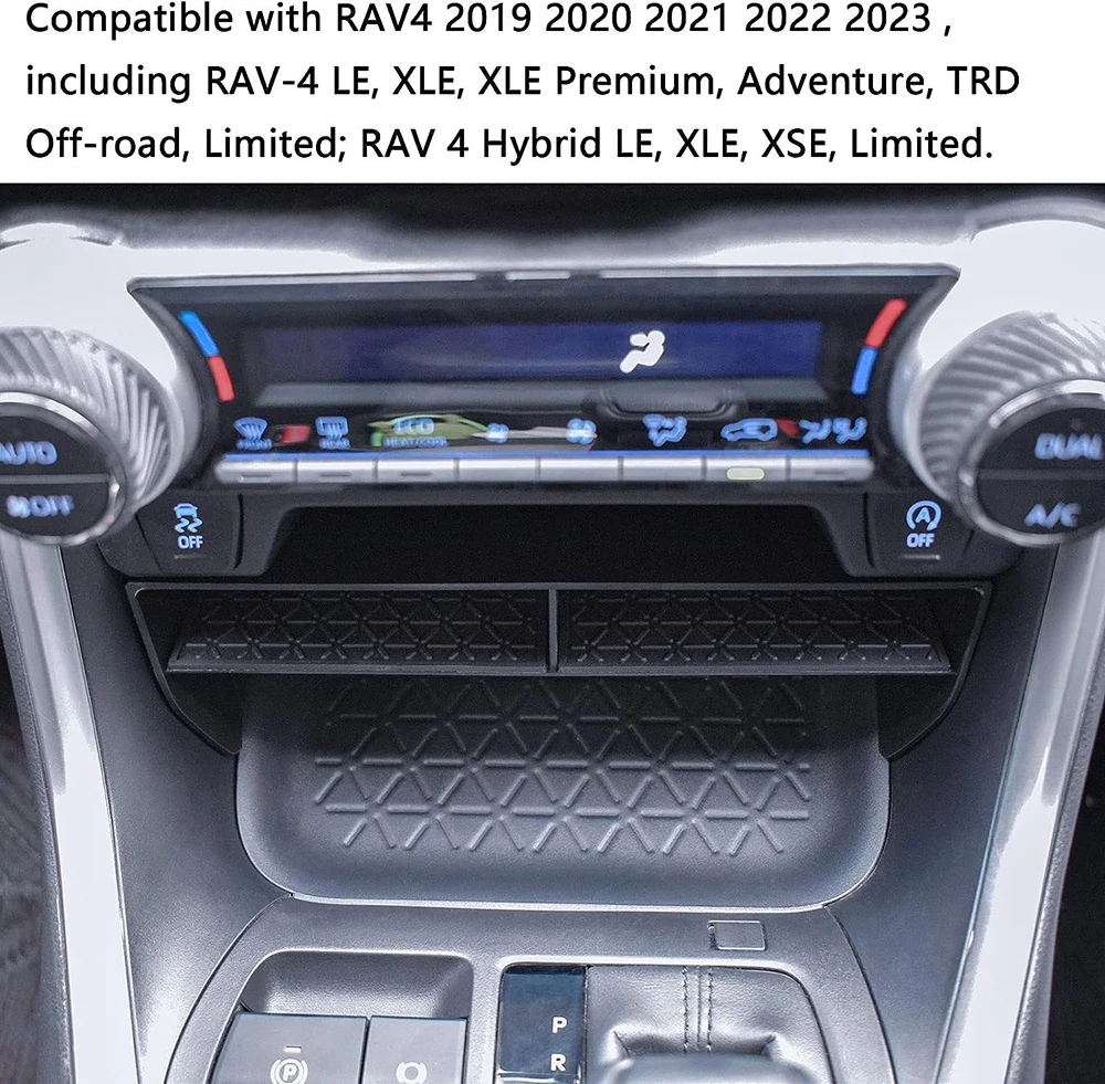SixthSmoy Car Interior Accessories For Toyota RAV4 2019-2022 2023 2024 Center Console Organizer, Armrest Insert Tray Storage Box