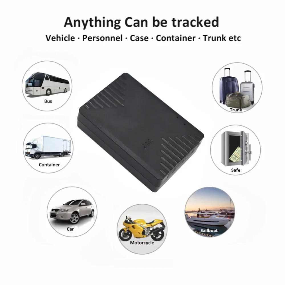 Veclumin CY12B 4G Global Wireless GPS Locator Vehicle Anti-Theft Cargo Tracking App Online Monitoring Real-Time Set USB charging