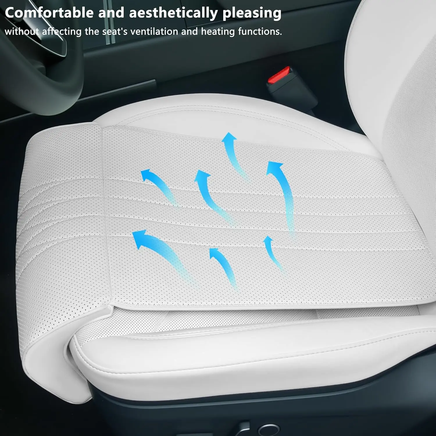 Extensión de soporte de pierna para asiento de coche, almohadilla extendida de una sola pieza para Tesla Model 3 Highland Model Y Juniper 2025, accesorios para todas las estaciones