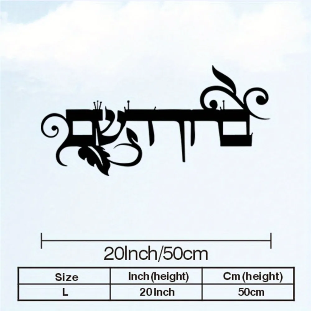 CIFBUY Iron Wall Art Hebrew Welcome Bruchim Haba'im Metal Sculpture Rustproof Hanging Plaque Entrance Home Decor Sign view 6