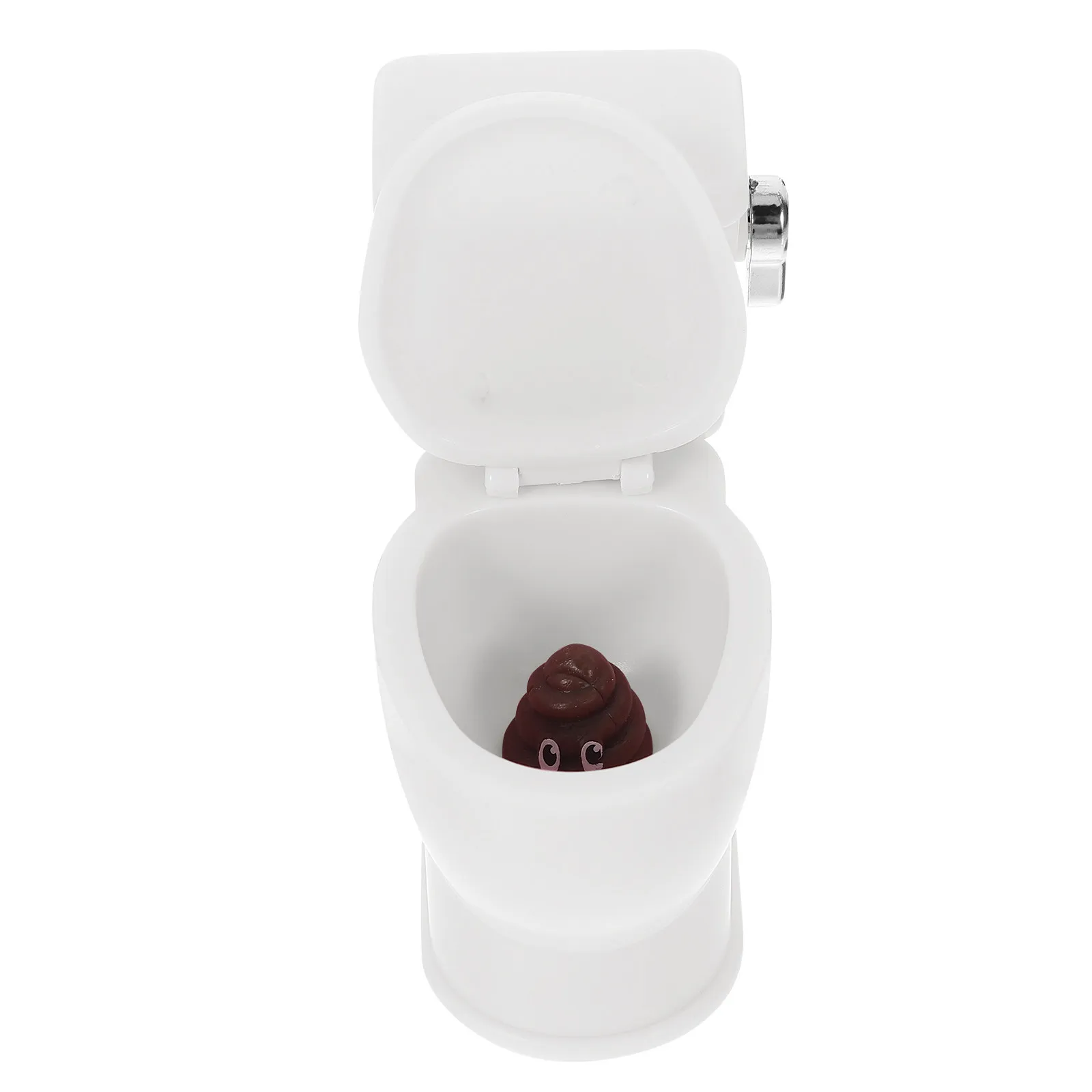 

Mini Toilet Plastic Creative Shape Ornament Miniature Bathroom Furniture Accessory Realistic Small House Bathroom Decor