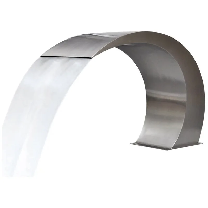 Stainless Steel Swimming Pool Water Curtain Waterfall Outlet Arc Spa Impact Bath Landscape Fountain Hydraulic Massage Shoulder