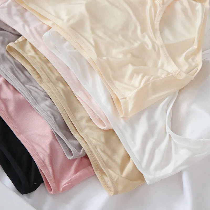 3 زوج/وحدة 100% ملابس داخلية نسائية من حرير التوت ملابس داخلية مقاس M L2XL